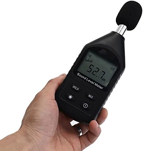 KFJBX Измерител на нивото на звука Прозрачен Цифров Датчик за Мониторинг на Шума LCD Подсветка Измерител на Нивото на Звука