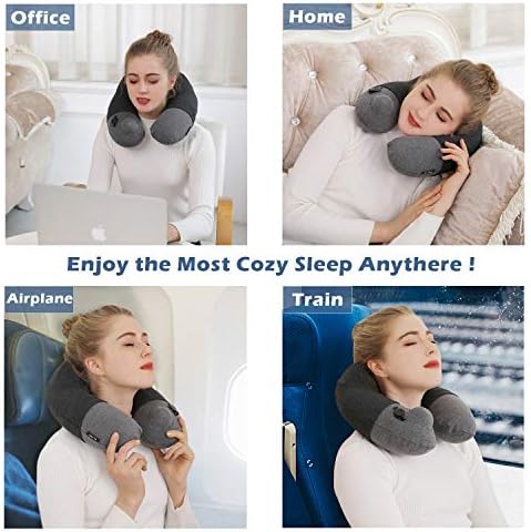 Kmall Надуваема Пътна Възглавница за шията, за да пътуват в самолет, най-Добрата Възглавница за сън, Поддържаща