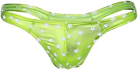 2023 Нови мъжки панталони във формата на звезда с релефни, панталони с ниска тапицерия, Секси Прашки, Меко и