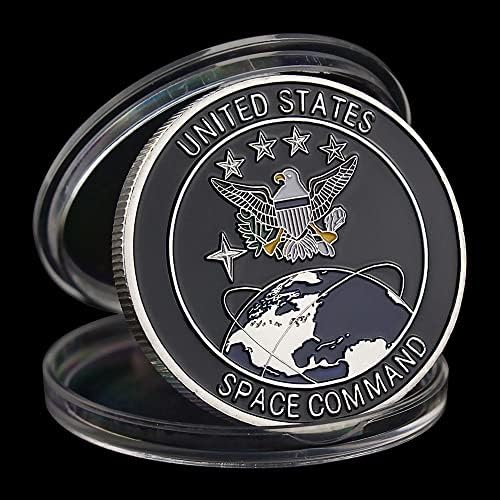 Айде са подбрани монета Военен ветеран САЩ Aomcisi United States Space Force Challenge Монети