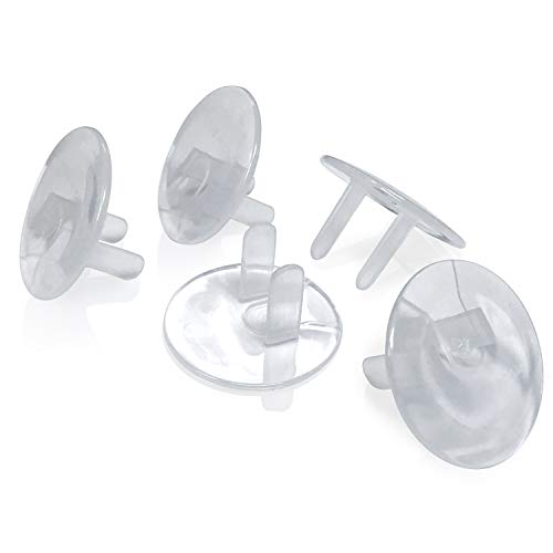 Сверхпрозрачные Капачки за контакти - 32 опаковки Електрически Защитни Капачки, Защищающих От деца - Little Giggles
