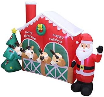 Два комплекта бижута за Коледно парти, включват в пингвин-елен на Дядо Коледа с дължина 7 фута във влака и на въздушните коледна елха-срив на Дядо Коледа с дължина 9 м