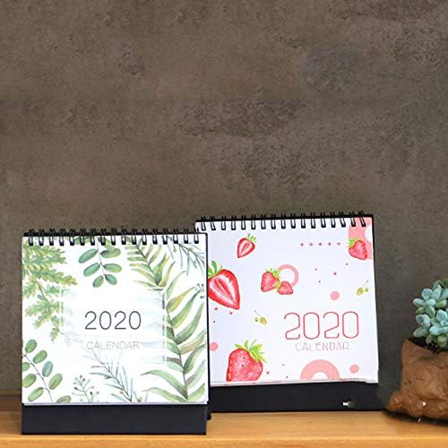 Календар на 2020 година, Сладко Коте 5,96,8 инча, Настолен Календар с цветя като подарък за Момичета, Деца, Къщи, Офиси,