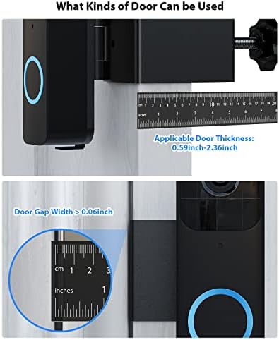 Закопчалка за крилото на разговора Blink с регулируем ъгъл на наклон (45 ° наляво и надясно), Имобилайзер Монтиране на камера за видеодомофон Stouchi Blink за наематели на ап?
