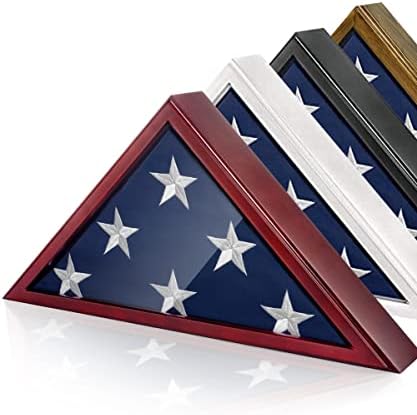 Стъклена Предна Витрина с флага за кладата на хартата - Стенни кутия с флага размер на 9,5 х 5 метра за настаняване на хартата на американския ветеран и Сложенного хар