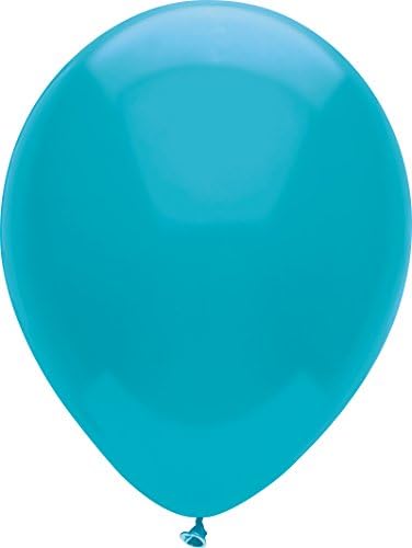 PartyMate Произведено в САЩ Стандартни Цветни Латексови балони, 10 парчета, Неоново зелено