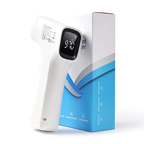Термометър за челото - Безконтактен инфрачервен термометър за челото и ушите с аларма за температурата - идеален