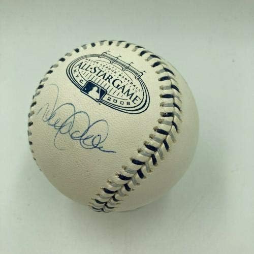 Дерек Джитър подписа Бейзболен договор за мач на звездите 2008 г. на стадион Стейнер COA Янките - Бейзболни