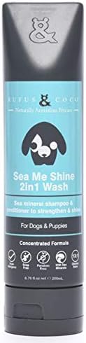 Шампоан и Балсам Rufus & Coco с естествена морска сол за кучета | Не съдържа сулфати и парабени | Хипоалергичен