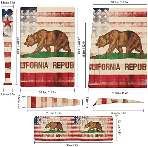 Калифорнийски Американски Флаг Пълно Защитно Покритие за кожата Дизайн Амбалажна Стикер Стикер е Съвместима с конзолата Версия