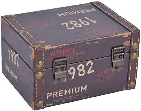 ALREMO HUANGXING - Кутия за съхранение на открито, Реколта Декоративна Кутия За Съхранение, Кутия за Съхранение