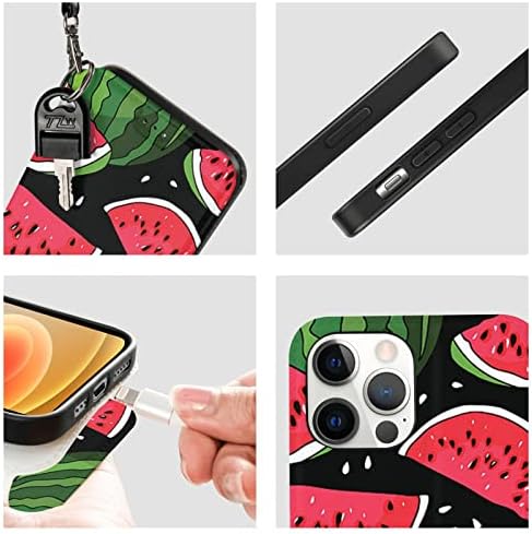 Чанта-портфейл AROONS Watermelon за iPhone 12 Pro, 6,1-Инчов Калъф-награда от Изкуствена кожа с панти капак,