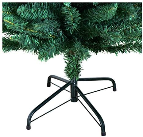 7 фута, PVC Изкуствен Молив Коледно Дърво Тънка Стойка за Домашно Празничен Декор Зелен