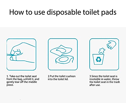 NEAGLORY, 100 Опаковки за Еднократна употреба, Пластмасови своята практика за седалката на тоалетната чиния, Водоустойчива