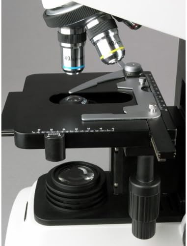 Цифров професионален фазово-контрастен част тринокулярный микроскоп AmScope T600A-PCS-8M, окуляры WF10x и WF16x,