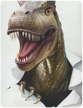 ALAZA Динозавър Dino Ti Rex Животни Креватчета Кърпи Вграден Кош Чаршаф за Момчета И Момиченца, Мини Размер 39x27 инча