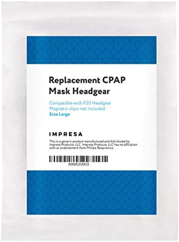 Преносимото прическа IMPRESA, Съвместим с Resmed AirFit™ F20 (Голям) CPAP Маска за носа възглавници