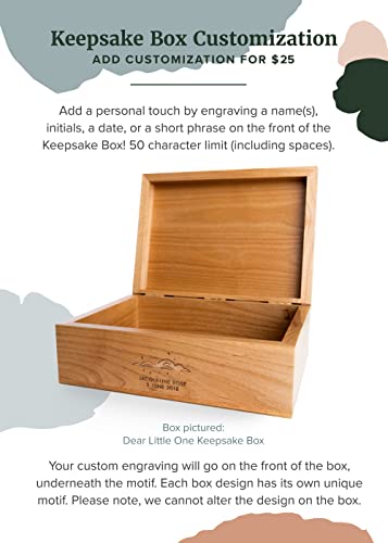 Дървена кутия за подаръци с цветя монограм [Персонализирани подаръци по поръчка, Годишнина, Сватба, Бебе, Паметта]