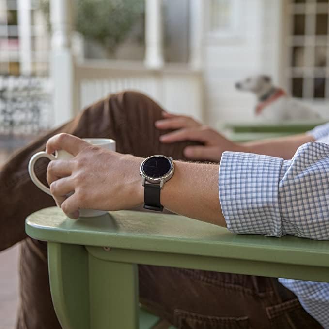 Спортни Въжета CHOKOVIE Smart Watch Band Водоустойчив Каишка Wristlets 20 mm 22мм за спортни Умни Часа (20 mm, черен)