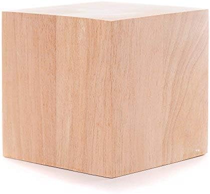 6-Инчов Куб от масивно Дърво - 1 блок