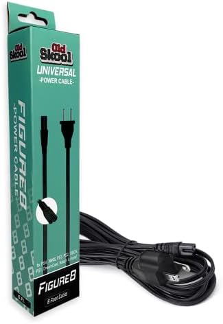 Old Skool е съвместим с PS1, PS2, PS3 PS4 PS5 Sega Saturn Xbox Dreamcast и Xbox one тънък захранващ кабел за променлив