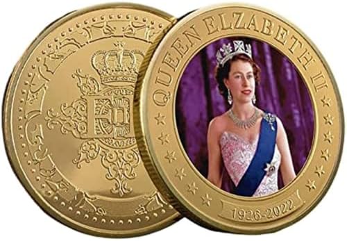 3 бр. Възпоменателни монети на Кралица Елизабет II, 1926-2022, са подбрани Сувенирни Монети на Кралицата на Англия,