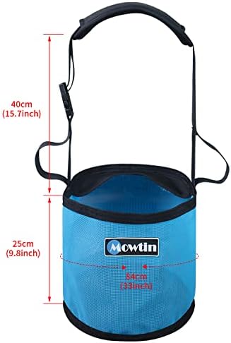 Чанта за храна за коне MOWTIN, здрава текстилна мрежа чанта за храна Обряд с Регулируема каишка и удобна подплата на врата, подсилени шевове по дъното, быстрозажимной ?