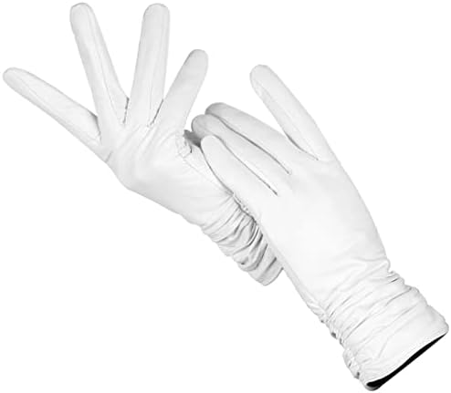 N/A Удобни Ръкавици Ръкавици от естествена кожа, Топли Зимни Дамски Ръкавици (Цвят: D, Размер: 7)