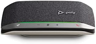Личен интелектуален високоговорител Поли - Sync 20 USB-C (Plantronics) - се Свързва с мобилен телефон чрез Bluetooth и PC / Mac с USB кабел-C - Работи с отбора, мащабиране и много други