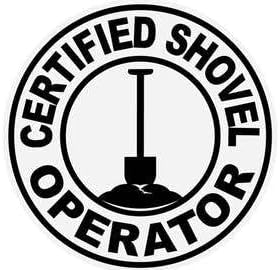 Сертифициран Оператор на Лопата 4 бр., Забавна Защита От атмосферни влияния, Забавен Дизайн на Етикети На Каску,
