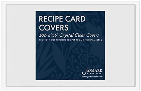 Защитни калъфи за карти рецепти Jot & Mark 4x6 (количество 200 броя) | Кристално Чисти седалките да Защитава своите