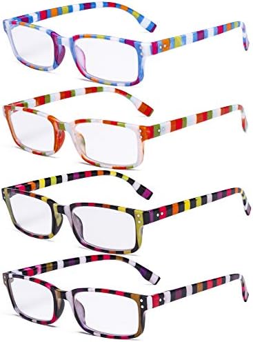 Eyekepper 4 Опаковки Женски Очила за четене - Ридеры в Пъстра Лента за жени + 3,50