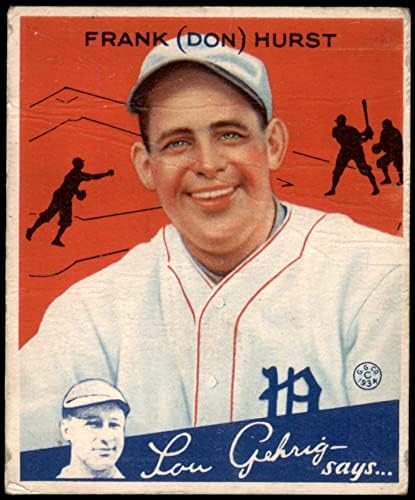 1934 Гуди 33 Дон Хърст Филаделфия Филис (Бейзболна картичка) PHAIR Филис