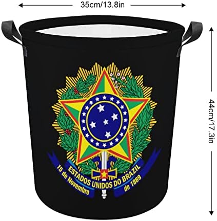 Количка за бельо на стопанските Бразилия Сгъваема Висока Кошница за Дрехи с Дръжки Чанта За съхранение