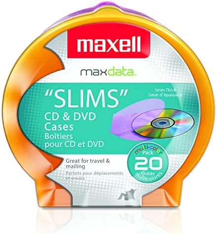 Калъфи за бижута Maxell CD-355 под формата на черупки, за да CD / DVD -та - Дебелина 5 мм удобна конструкция