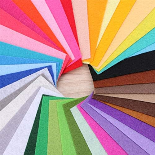 Мозайка шиене на плат, 40 бр. разноцветни листа от мек филц нетъкан текстил, детско мозайка шиене със собствените