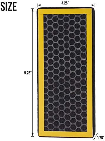 Сменяеми запаховые филтри GHM в 2 опаковки, съвместими с вибрираща башенными очистителями HoMedics AT-PET01, AT-PET02, Размер: 9,76 x 4,25 x 0,78
