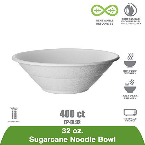 Еко-Products, Inc ЕП-BL40 40 грама. Купа за компостиране на захарна тръстика, Еднократна Хартиена чиния (опаковка