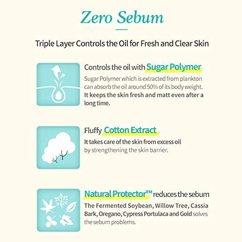 ETUDE Zero Sebum Drying Powder 4 грама на Нова | Лека Ронлив компактна пудра за лице с контрол на омазняване, Без себум