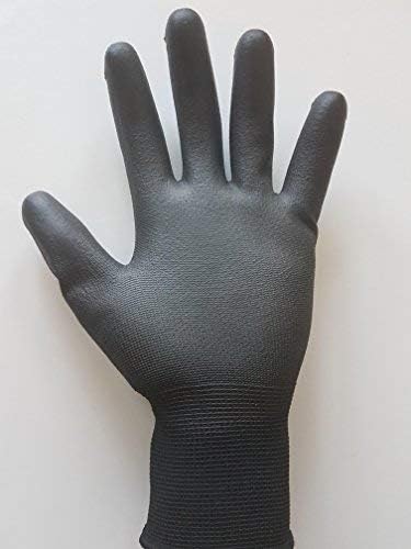 Ръкавици Northstar Tactigrip с Общо предназначение, с Полимерно покритие, Размер 11 за тегло над 200 кг, черен яка