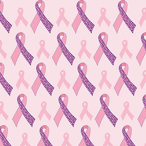 Шаблони на информираността за рака на гърдата Външен Лепило (Знак) Винил 15 x 1 Ярд - Розовата Лента От рак