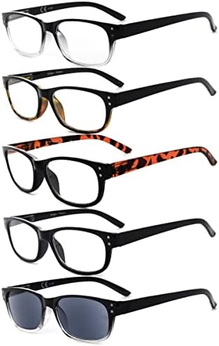 Eyekepper ще Спести 10% на 5 опаковки очила за четене с кутия пролетта вериги за мъже и 5 опаковки класически ридеров