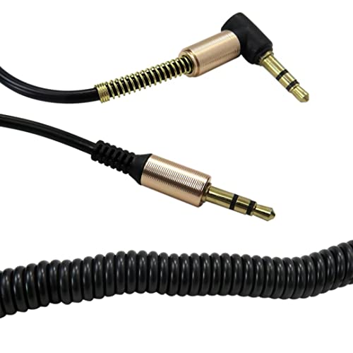NGHTMRE 3шт 5 фута 90 Градуса Навити 3.5 мм аудио кабел 3.5 мм Aux Кабел за Автомобилни Стерео системи Домашна Стерео