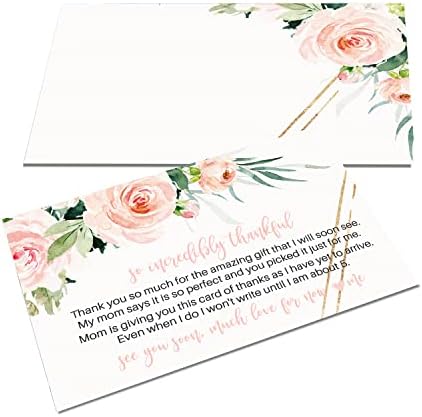 Доброто картичка с благодарност под формата на детската душа в цветенце (25 броя), Предварително напълнени с бележка от момичета – Индивидуални картички в селски ст