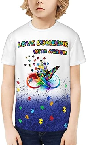 Тениска Shoggoth Аутизъм Информираност за малки момчета, Тениска Its Ok to Be Different, Аутичный Пъзел, Тениски