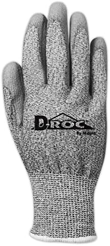 Работни ръкавици Magid D-ROC С лесно с антиоксидантна полиуретанова боя покритие, Устойчиви На гумата, Размер