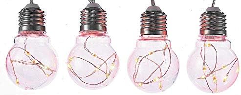 Курт Адлер 4-Клиенти 3-Инчов Набор от Прозрачни лампи Едисон Fairie Light