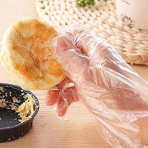 ORYOUGO 1000 Бр. Ръкавици за еднократна употреба, Екологично Чисти Пластмасови Ръкавици от Полиетилен за Приготвяне на Храна в Кухнята, Безопасни Ръкавици За почистване