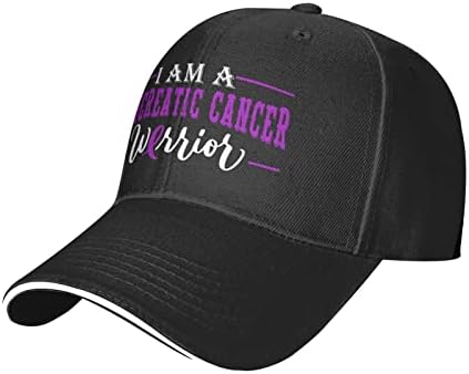 Информираността за Рака на Панкреаса Шапки S I Am Pancreatic Cancer Warrior Бейзболна Шапка за Мъже, Подарък За Подкрепа на Семейството, Шапка с Каишка