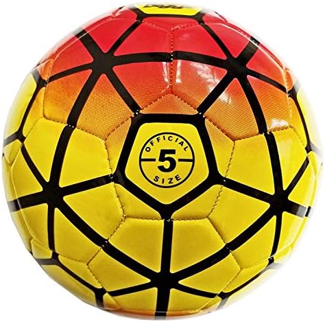 Biggz (Опаковка от 12 броя) Висококачествен и Издръжлив Футболна топка Размер 5 на Едро с помпа